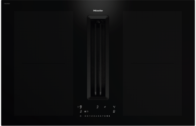Панель конфорок со встроенной вытяжкой KMDA 7676 FL U BlackPerfection