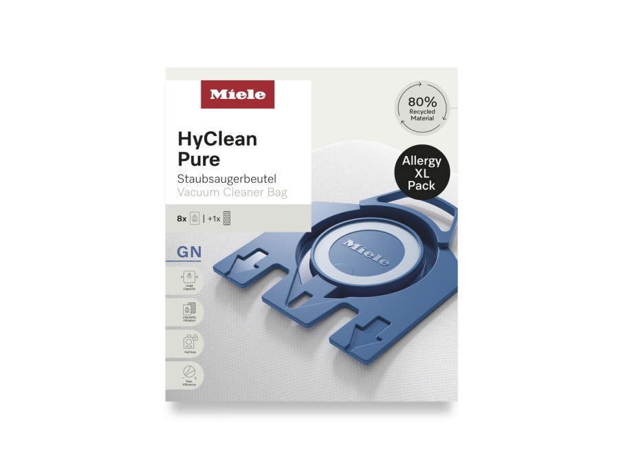 Комплект мешков-пылесборников HyClean Pure GN Allergy XL Miele в официальном магазине Miele в Владивостоке, доставка в пределах Владивостока и России. Артикул 12498170. Лучшие цены, самый большой каталог в России, техника в наличии, быстрая доставка. Комплект мешков-пылесборников HyClean Pure GN Allergy XL Miele купить в Владивостоке | Всегда в наличии! | Артикул 12498170 | Официальный сайт