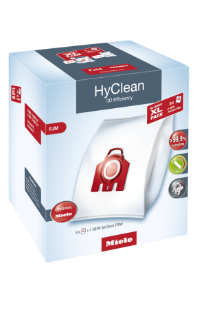 Комплект мешков пылесборников Allergy XL Pack 2 HyClean FJM + фильтр HA 50 Miele купить в Владивостоке | Всегда в наличии! | Артикул 10632910 | Официальный сайт